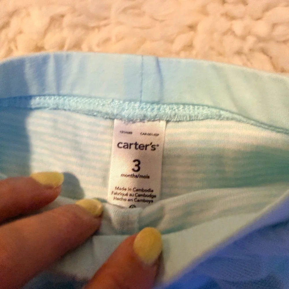 Carter's Light Blue and White Baby Set